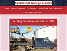 Tablet Screenshot of centennialgarage.net